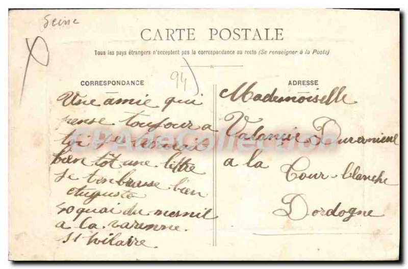 Old Postcard Champigny Island Pee Vinegar
