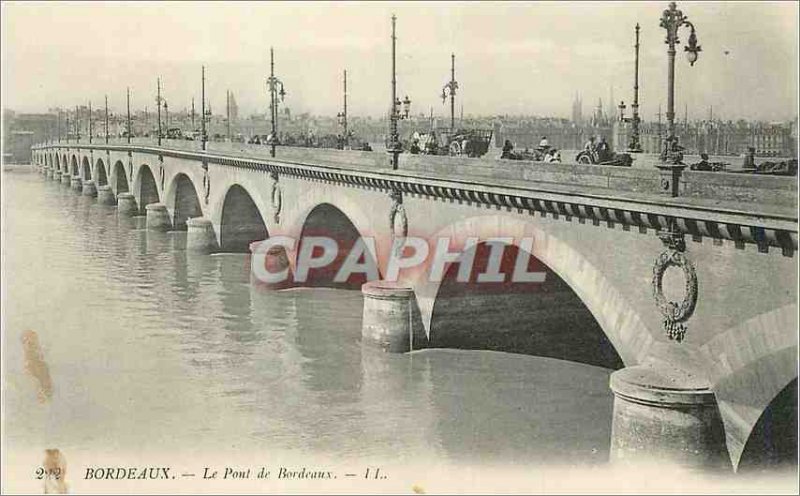 Postcard Old Bordeaux Bordeaux Bridge