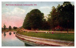 Postcard ROAD SCENE Indianapolis Indiana IN AS7283