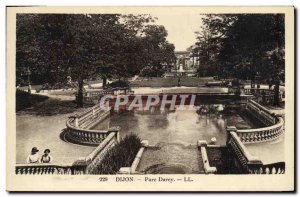 Old Postcard Dijon Pare Darcy