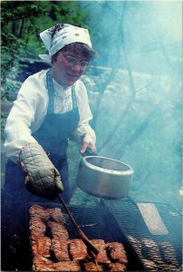 Continental Postcard Gold Creek Salmon Bake Juneau, Alaska CE17