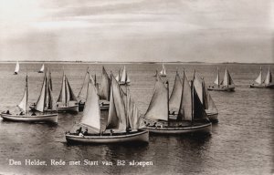 Den Helder Speech with Start of B2 Sloops Vintage RPPC C237