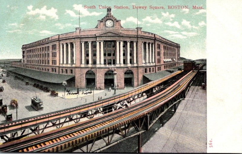 Massachusetts Boston South Union Station Dewey Square