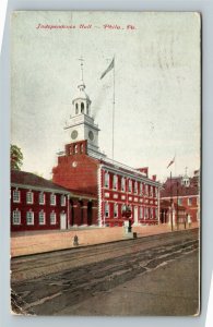 Philadelphia, Independence Hall Clock Tower, Vintage Pennsylvania c1910 Postcard