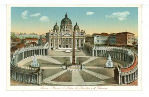 Italy - Roma (Rome), Vatican City. St Peter's Basilica & Square