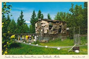 Smoke House on the Tanana River near Fairbanks AK, Alaska