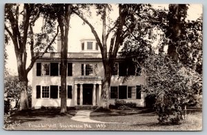 RPPC Ellsworth  Maine  Public Library   Photo Postcard  1954