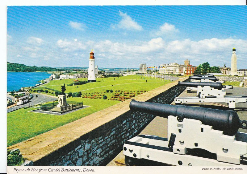 Devon Postcard - Plymouth Hoe from Citadel Battlements       LC6038