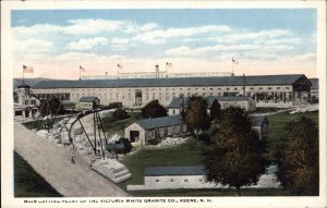 Keene New Hampshire NH Victoria White Granite Co Cutting Plant Vintage Postcard