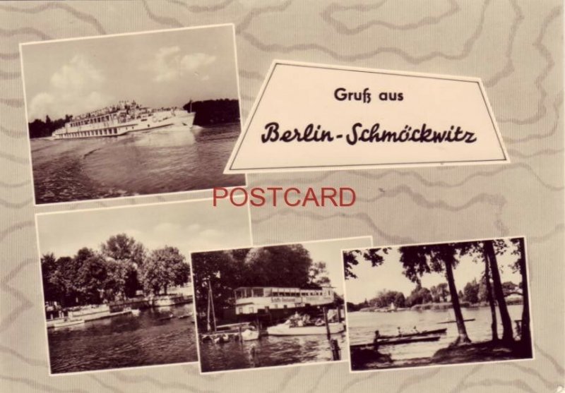 CONTINENTAL-SIZE GERMANY. GRUSS AUS BERLIN - SCHMOCKWITZ - four views