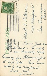 c1910 Wheelock Postcard; Peoria IL, Irving School, Posted 1915