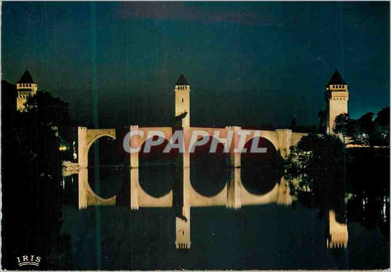 Modern Postcard The valley of Lot Cahors en Quercy 57 Bridge Valentre fourtee...