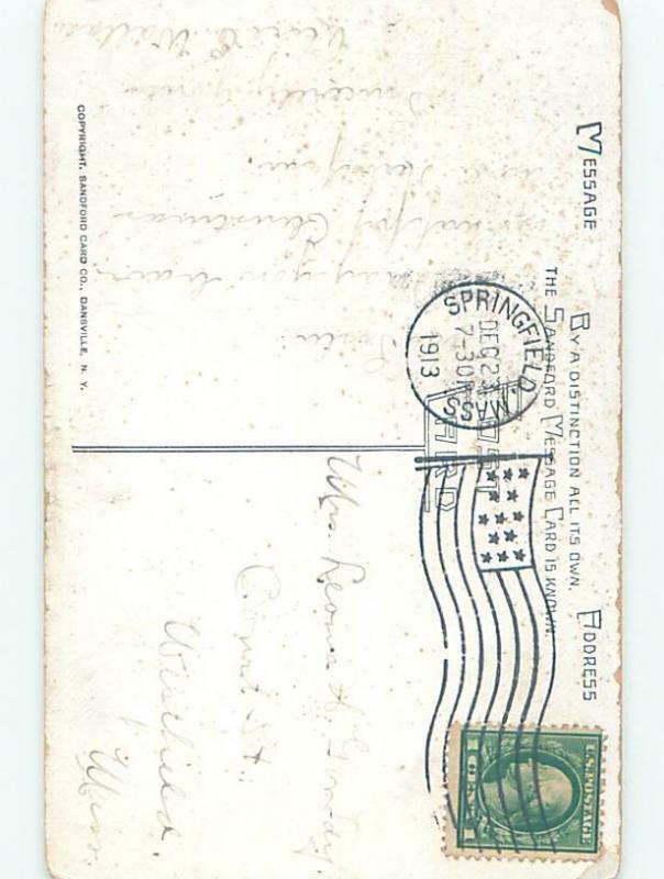 Divided-Back CHRISTMAS SCENE Great Postcard W8944