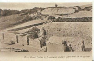 Wiltshire Postcard - Sarum - Great Tower Footing In Foreground - Ref 7572A