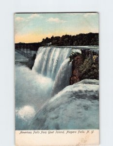 M-123128 American Falls from Goat Island Niagara Falls New York