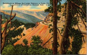 Yosemite National Park Entrance Red Lodge Highway 1957