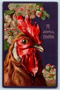 Easter Postcard Chicken Hen And Flowers Waynesboro Pennsylvania PA Tuck 1908