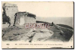 Old Postcard Eze La Terrasse du Vieux Chateau