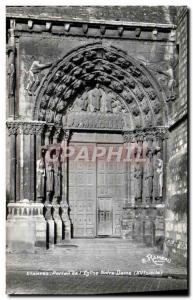 Modern Postcard Etampes Portal From & # 39Eglise Notre Dame