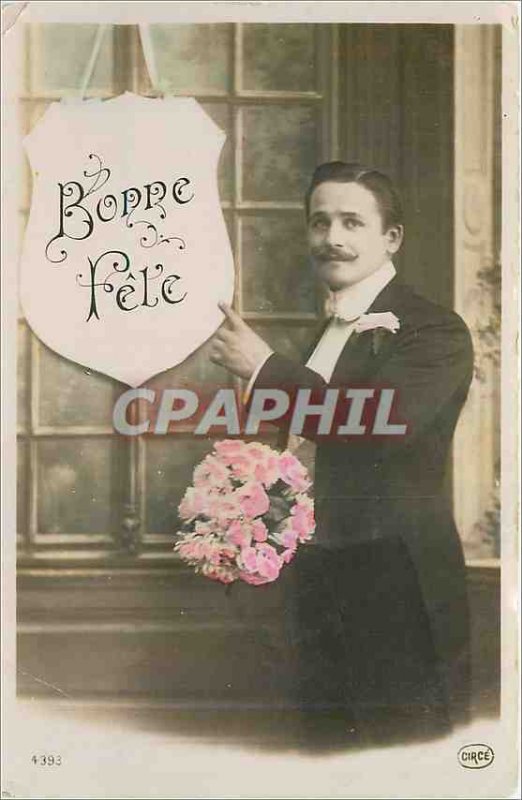 Old Postcard Bonne Fete