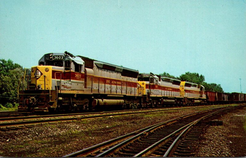 Trains Erie Lackawanna Railroad Locomotive #3603
