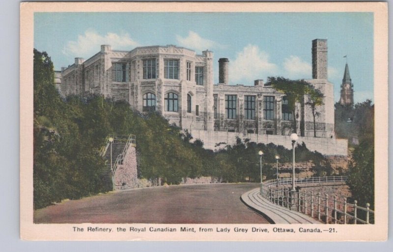 The Refinery, Royal Canadian Mint, Ottawa, Ontario, Vintage PECO Postcard