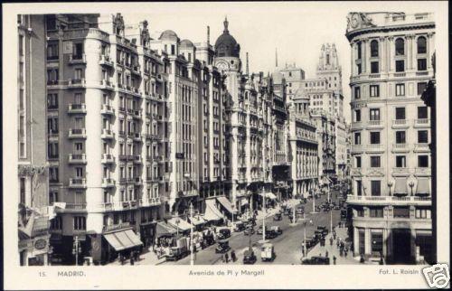 spain, MADRID, Avenida de Pi y Margall (1940s) RPPC