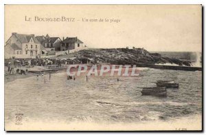 Old Postcard Bourg de Batz A corner from the beach