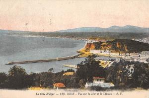 BR72298 vue sur la mer et le chateau  nice  france