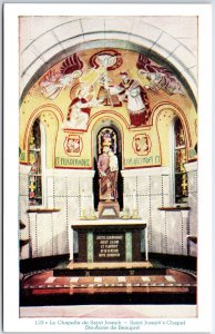 VINTAGE POSTCARD SAINT JOSEPH' CHAPEL AT SAINT ANNE DE BEAUPRE MONTREAL QUEBEC