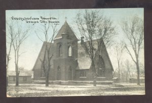 OSAGE CITY KANSAS PRESBYTERIAN CHURCH 1908 BUILDING VINTAGE POSTCARD