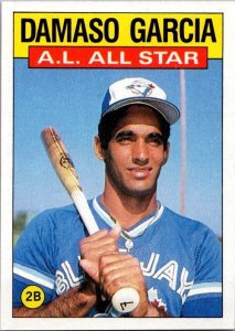 1986 Topps Baseball Card AL All Star Damasco Garcia sk10680