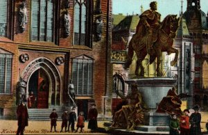 Germany Bremen Kaiser Wilhelm Monument and Rathauskeller