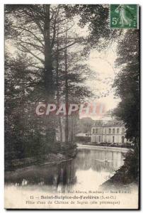 Postcard Old Saint Sulpice de Favieres (S and O) Piece of Water Chateau de Se...