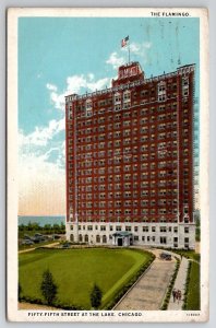 Chicago Illinois The Flamingo Fifty-Fifth Street At The Lake Postcard O24