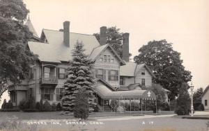 Somers Connecticut Inn Street View Real Photo Antique Postcard K87890