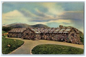 c1950's Trail Ridge Museum and Post Office Rocky Mountain Park CO Postcard