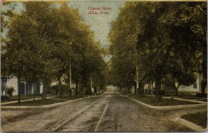 Clinton Street Albia Iowa Postcard PC503