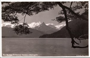 Chile Lago Todos Los Santos y Puntiagudo Vintage RPPC 09.64