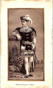 1880's Victorian Card Frederick Paulding As Romeo Romeo & Juliet &O