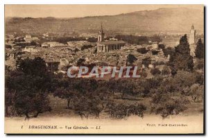 Old Postcard Draguignan Vue Generale