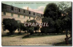 Old Postcard Military School of Saint Cyr Court Verdun Army