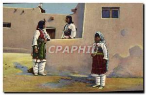 Old Postcard Isleta indians Indians near Albuquerque New Mexico