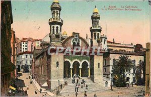 Old Postcard Alger The Cathedral and the Winter Palace of the Governor