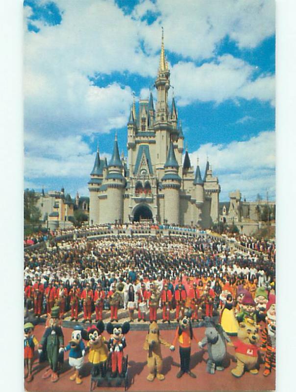 Unused Pre1980 MICKEY & MINNIE MOUSE & OTHERS AT DISNEYWORLD Orlando FL p2742@