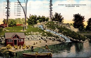 Wisconsin Milwaukee Washington Park Monkey Island 1954