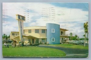 FORT LAUDERDALE FL STANSFIELD MOTOR HOTEL ADVERTISING VINTAGE POSTCARD