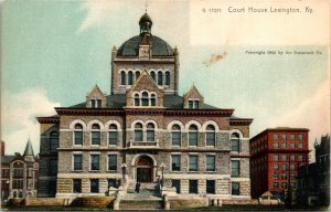 Postcard Kentucky Lexington Court House Clock Tower Rotograph UDB 1905 V35