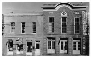 Virginia City Montana~First Masonic Temple~Now Drug Store~1950s RPPC