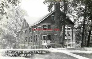 IN, Rivervale, Indiana, RPPC, Bloomington District Lodge, 1947 PM, Photo